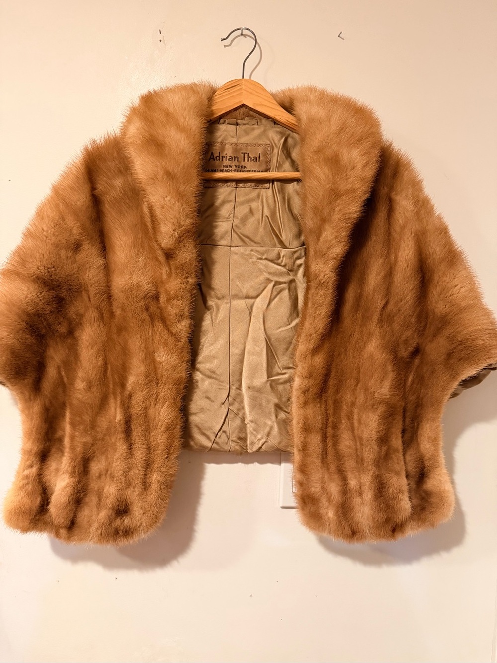 Vintage Sheared Mink Short Coat - Cognac Brown